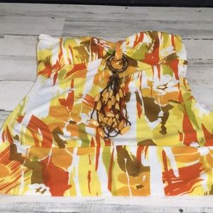 Cato tube top type strapless bandeau top with 4” wide banding waist size Small